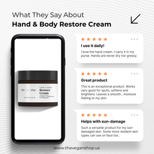Load image into Gallery viewer, Hand & Body Restore Cream - The Vegan Shop - Peakly