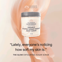 Load image into Gallery viewer, Organic Whipped Sugar Fondant Exfoliating Body Scrub - Crepey Skin Treatment - Peakly