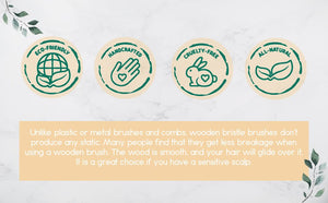 Wooden Detangling Hair Brush - Peakly