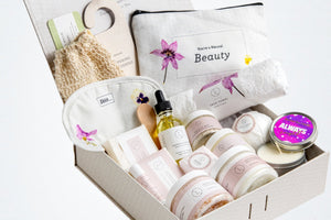 A Special Day Gift, Birthday Gift Basket, Lavender Natural Bath & Body - Peakly