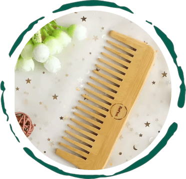 All - Natural Bamboo Hair Comb - Peakly