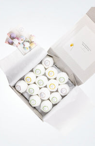 Bath Bombs Gift Box, Set of 14 Big 100% Natural Relaxing Bath Bombs - Peakly