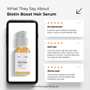Biotin Boost Hair Serum - The Vegan Shop + Lotus Beauty Bar - Peakly