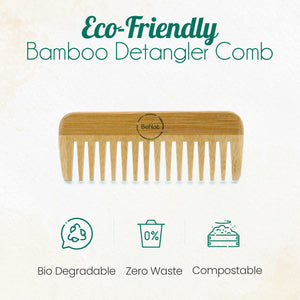 All - Natural Bamboo Hair Comb - Peakly