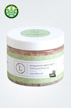 Load image into Gallery viewer, CBD Natural Eucalyptus Bath Salts with CBD, Calming and relaxing (THC free) - Peakly
