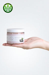 CBD Lavender Natural Bath Salt Soak with CBD. Made with Dead sea, Epsom and Himalayan salts - Peakly