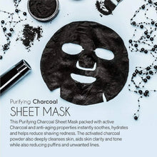 Load image into Gallery viewer, Purifying Charcoal Sheet Mask - Peakly
