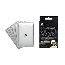 Load image into Gallery viewer, Purifying Charcoal Sheet Mask - Peakly
