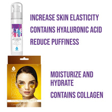 Load image into Gallery viewer, Pursonic Youthful Eyes Bundle: Professional Anti Aging Eye Gel 2 Oz &amp; Wrinkle Care Eye Gel Patches - Peakly
