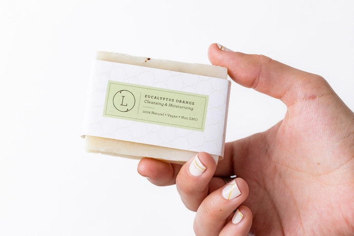 2x Eucalyptus Natural Handmade Soap Bar, Fresh Cold Process Soap - Peakly