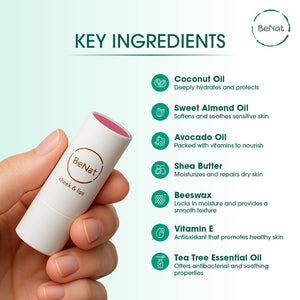 Lip & Cheek Bloom. 2 in 1 Natural Lipstick for Vibrant Color. - Peakly