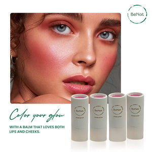 Lip & Cheek Bloom. 2 in 1 Natural Lipstick for Vibrant Color. - Peakly