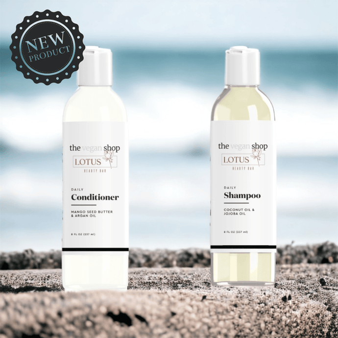 Daily Shampoo & Daily Conditioner Duo - The Vegan Shop + Lotus Beauty Bar - Peakly