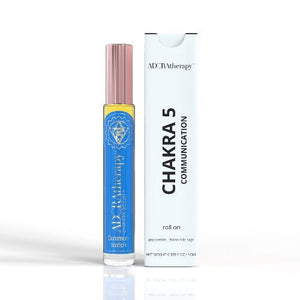 Chakra 5 Communication Roll On Perfume Oil by Auratherapy - Peakly