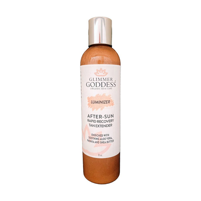 Organic After Sun Lotion & Tan Extender + Luminizing Shimmer - Peakly