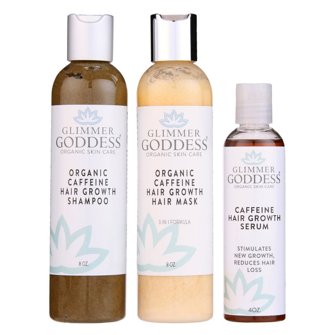 Organic Caffeine Hair Growth Trio - Peakly