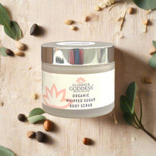 Load image into Gallery viewer, Organic Whipped Sugar Exfoliating Body Scrub - Crepey Skin Treatment - 2 oz. Travel Size - Peakly
