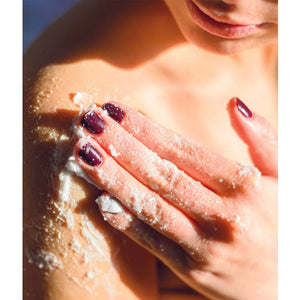 Organic Whipped Sugar Fondant Exfoliating Body Scrub - Crepey Skin Treatment - Peakly
