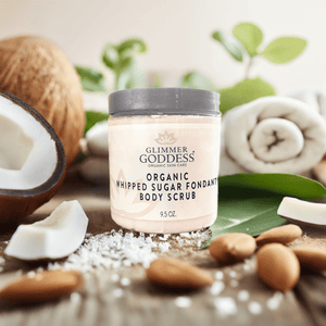Organic Whipped Sugar Fondant Exfoliating Body Scrub - Crepey Skin Treatment - Peakly