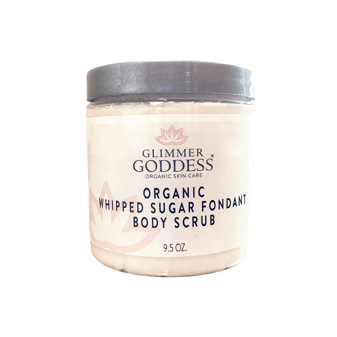 Organic Whipped Sugar Fondant Exfoliating Body Scrub - Crepey Skin Treatment - Peakly