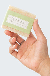 2 x Lemongrass Natural Soap Bar, Handmade Body Soap Gift - Peakly